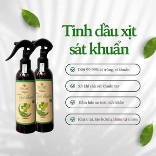 Tinh dầu xịt Khử Mùi S.át Kh.uẩn hương the mát 200ml  - Hoa Nén - Vegan - Đạt ch.uẩn W.H.O