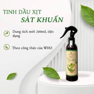Tinh dầu xịt Khử Mùi S.át Kh.uẩn hương the mát 200ml  - Hoa Nén - Vegan - Đạt ch.uẩn W.H.O