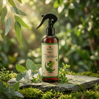 Tinh dầu xịt Khử Mùi S.át Kh.uẩn hương the mát 200ml  - Hoa Nén - Vegan - Đạt ch.uẩn W.H.O