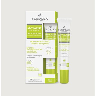 Gel Chấm Mụn Làm Dịu, Giảm Sưng, Khô Cồi 24H Floslek Anti Acne 24H System Spot Gel
