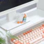 Mô hình vịt trắng tựa sách decor bàn làm việc, màn hình máy tính, quà tặng, taplo xe