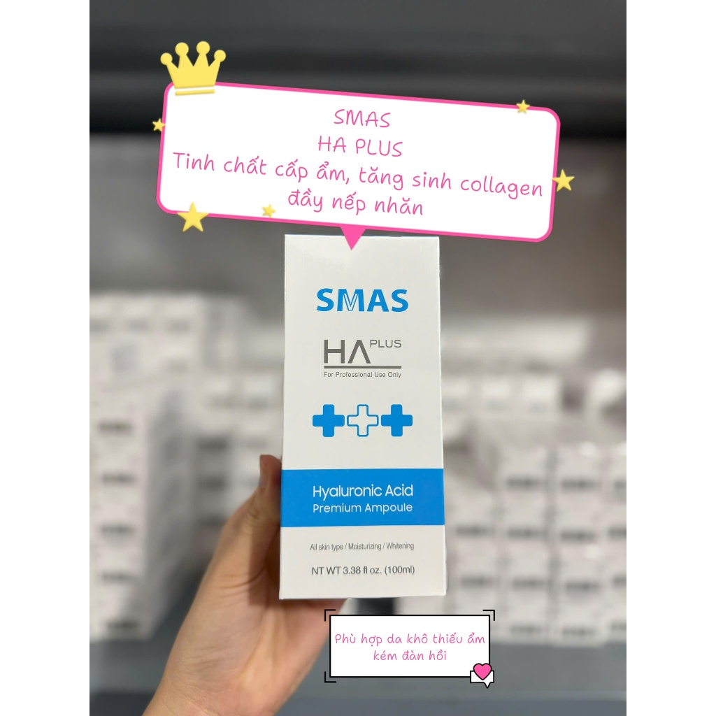[HÀNG CTY] Serum dưỡng ẩm, dịu da SMAS HA Plus/ B5 Hydra/ Cica Recovery/ Aloevera 100ml 120ml 300ml 500ml