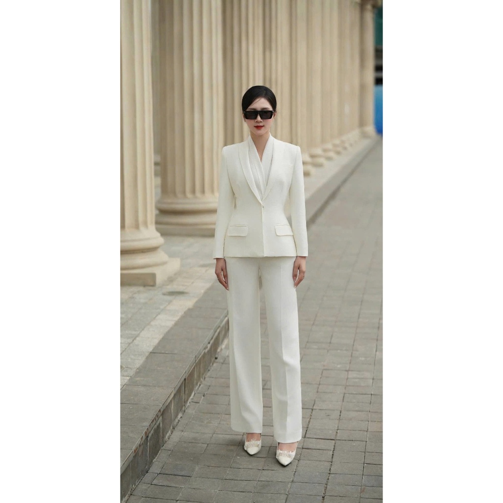 MINELEGÁNCE | SET ÁO VEST & QUẦN ỐNG ĐỨNG  THANH LỊCH, SANG TRỌNG - MIN315