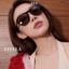 Kính mắt chuyên lắp cận LÉAGLASSES kính STEELA Oval mèo cao cấp Bayonetta Y2K phong cách Vintage