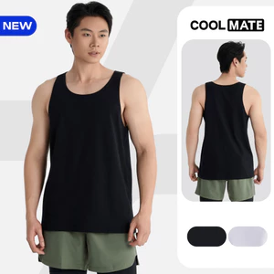 Áo Tanktop nam Regular Fit Cotton poly 180gsm mềm mại, chất mát, thoáng khí, co giãn Coolmate
