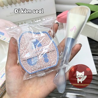 [AMORTALS] Set Cọ Dàn Nền Amortals Kèm Mút Tán Nền Tiên Cá Vỏ Hồng Pastel Tiện Lợi