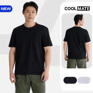 Áo thun Tshirt nam Regular Fit Cotton poly 180gsm mềm mại, chất mát, thoáng khí co giãn Coolmate