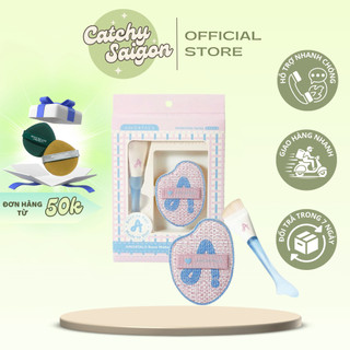 [AMORTALS] Set Cọ Dàn Nền Amortals Kèm Mút Tán Nền Tiên Cá Vỏ Hồng Pastel Tiện Lợi
