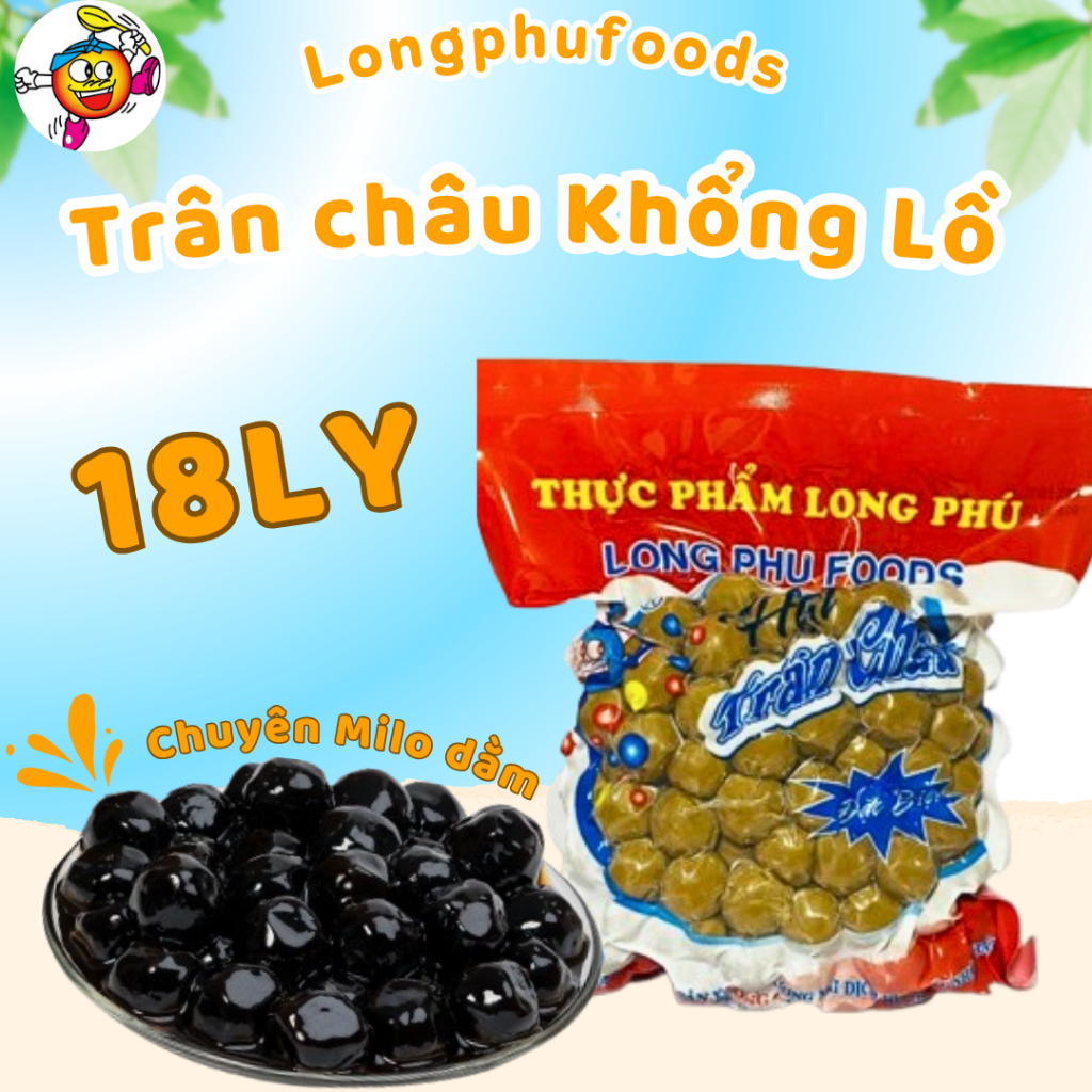 [CHUYÊN MILO DẰM] Trân Châu Khổng Lồ ĐB Long Phú - Chuyên Milo Dằm, Topping Trà Sữa, Trà Trái Cây