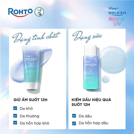 Sữa/ Tinh chất chống nắng Sunplay Skin Aqua Tone Up UV Milk/ Essence Blue 50g (Tùy chọn)