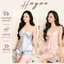 HT232 Bộ ngủ sexy 2s v1 xếp ly kèm ĐỆM LÓT,đồ ngủ lụa xoè nhẹ hách dáng quyến rũ HT232 MÚT