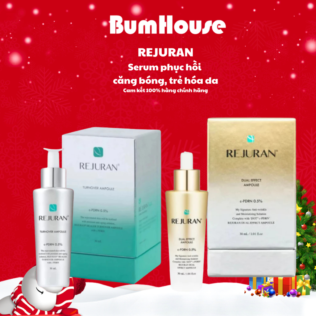 [HÀNG CTY] Tinh Chất Trẻ Hóa, Sáng Da REJURAN c-PDRN 0.5% Turnover Ampoule/ Healer Dual Effect Ampoule 30ml