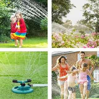 Vòi Phun Nước Xoay 360 Độ Tự Động | Đầu Tưới Cây Phun Mưa Tưới Cỏ Sân Vườn Điều Chỉnh Góc Phun