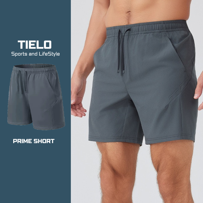 Prime Short TIELO , quần thể thao nam , chạy bộ , tập gym , pickleball , co giãn , nhanh khô
