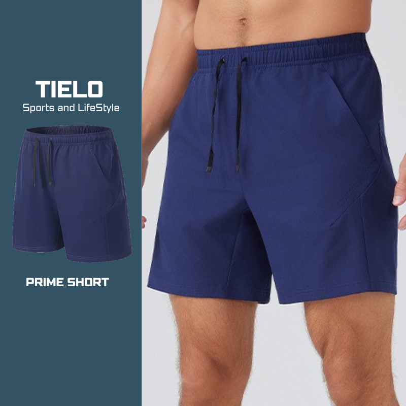Prime Short TIELO , quần thể thao nam , chạy bộ , tập gym , pickleball , co giãn , nhanh khô