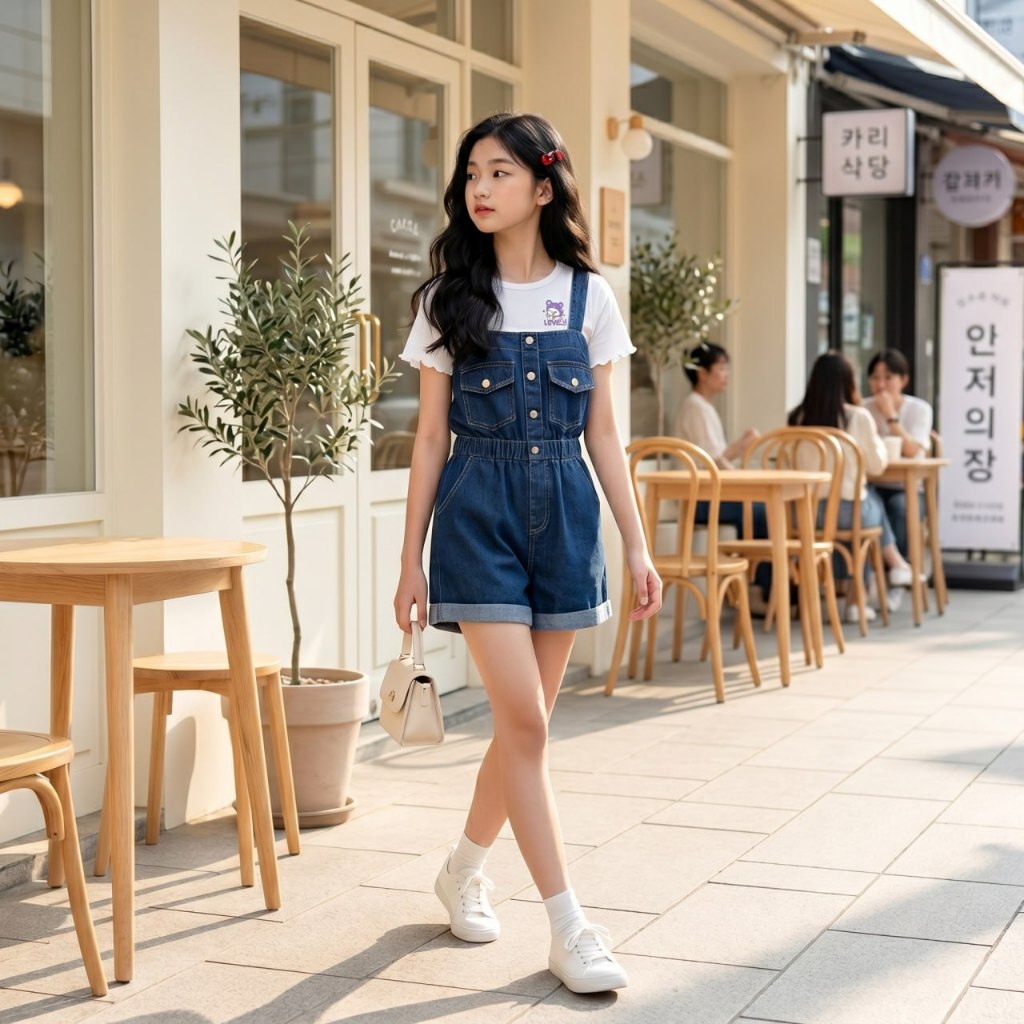 Yếm jean đùii cho bé gái size đại BEESHOP H26007