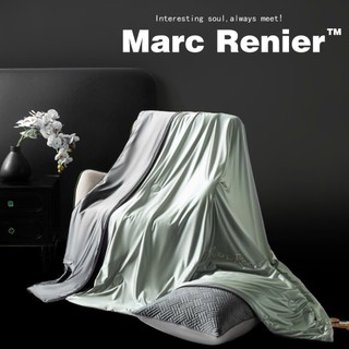 Bộ 5 món chăn ga gối lụa băng MARC RENIER M2T BEDDING -gồm 1 ga giường, 2 vỏ gối nằm, 1 vỏ gối ôm và 1 chăn hè chần bông