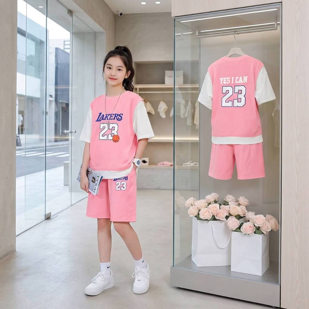 Set thể thao AR cho bé gái size đại BEESHOP H26022