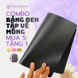 Bảng Đen Tập Vẽ Nail Nhựa Dẻo Mary Artistry - Có Thể Lau Chùi, Luyện Nét Chuyên Nghiệp