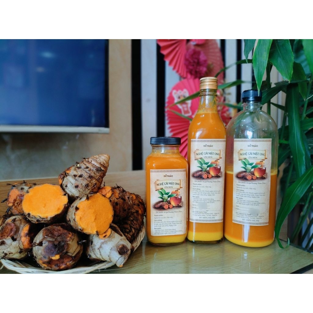 2kg Củ nghệ cái (nghệ đỏ)  giàu curcumin