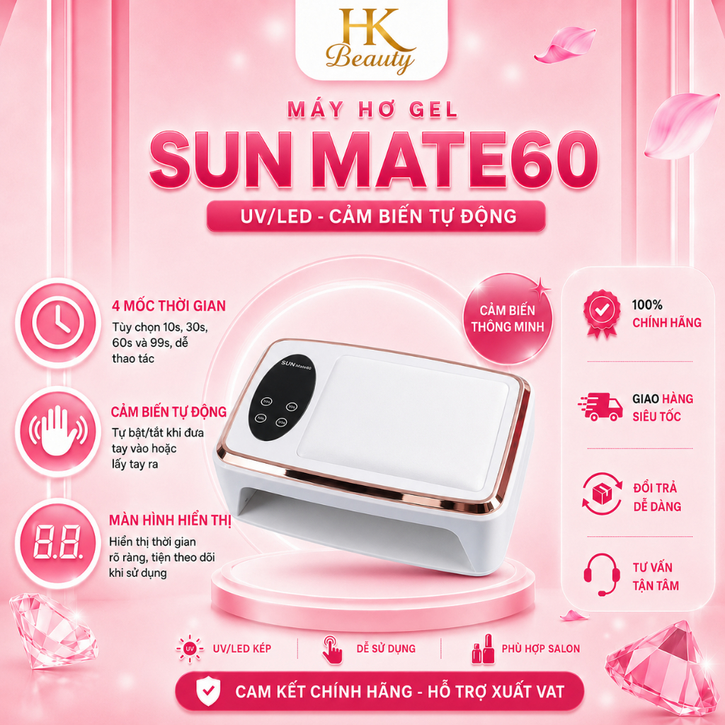 Máy hơ gel móng tay SUN MATE60