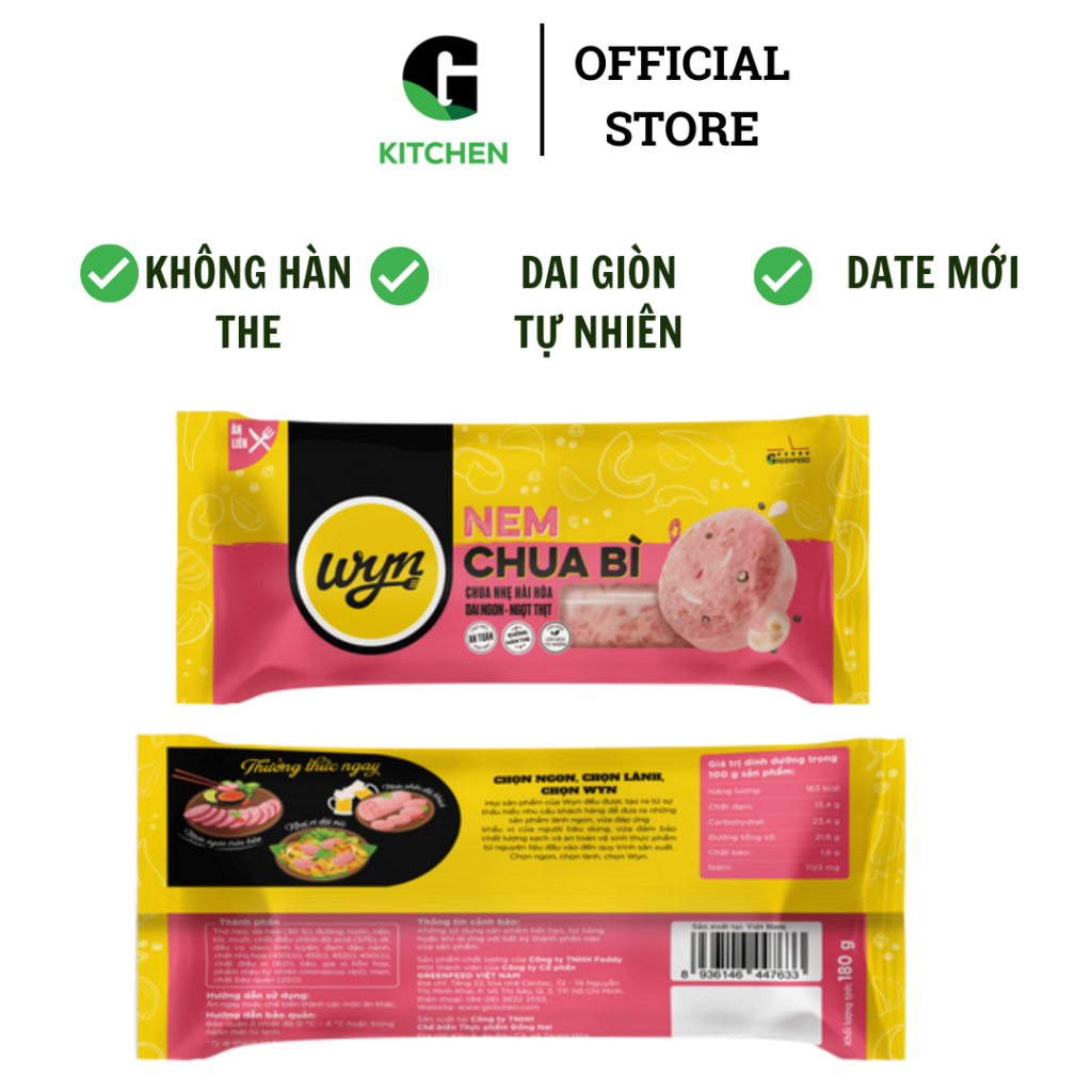 Nem chua bì Wyn G Kitchen 180g [Giao HCM]