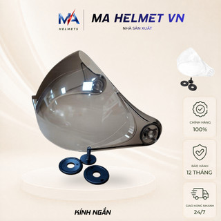 Kính Chắn Gió Mũ Bảo Hiểm 1/2 3/4 MA HELMETS – Kính Ngắn Thay Thế Kèm Ốc Gắn Chống Bụi