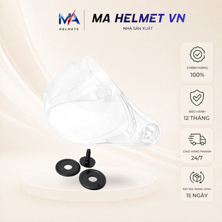 Kính Chắn Gió Mũ Bảo Hiểm 1/2 3/4 MA HELMETS – Kính Ngắn Thay Thế Kèm Ốc Gắn Chống Bụi