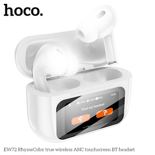 Tai nghe Bluetooth TWS Hoco EW72 V5.4, Pin 4H, Màn LCD hiển thị chức năng, Chống ồn ANC (Trắng) - Nhất Tín