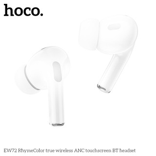 Tai nghe Bluetooth TWS Hoco EW72 V5.4, Pin 4H, Màn LCD hiển thị chức năng, Chống ồn ANC (Trắng) - Nhất Tín