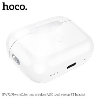 Tai nghe Bluetooth TWS Hoco EW72 V5.4, Pin 4H, Màn LCD hiển thị chức năng, Chống ồn ANC (Trắng) - Nhất Tín