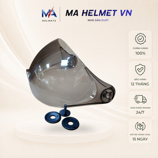 Kính Chắn Gió Mũ Bảo Hiểm 1/2 3/4 MA HELMETS – Kính Ngắn Thay Thế Kèm Ốc Gắn Chống Bụi