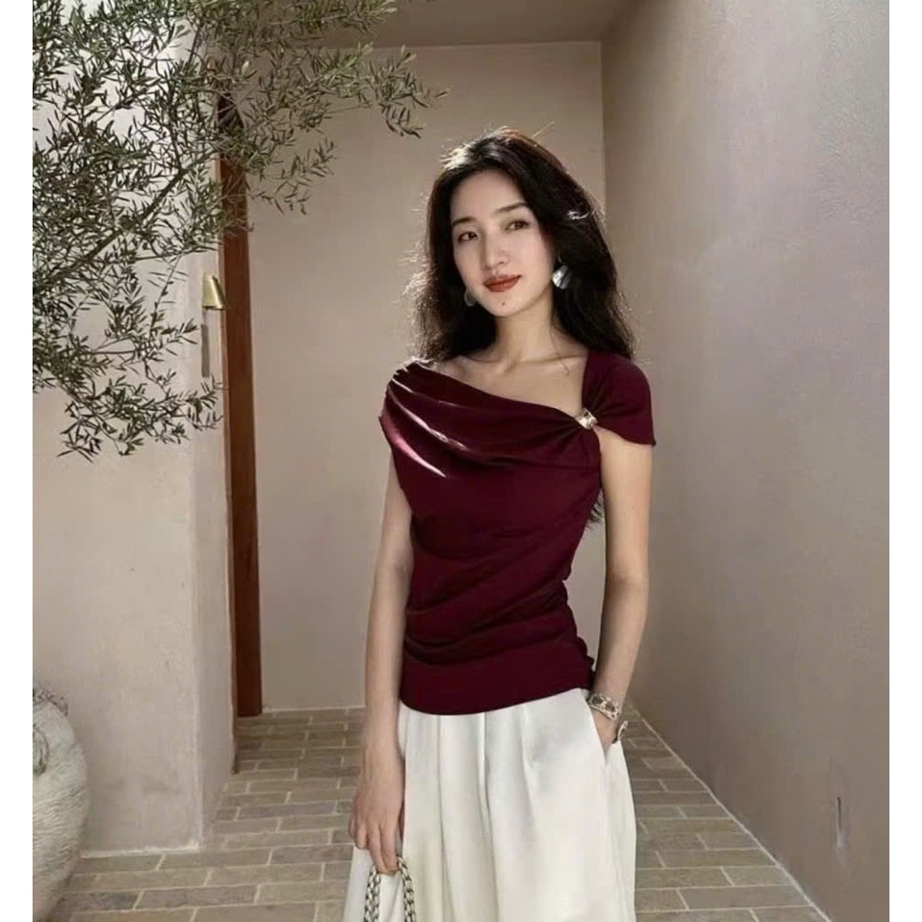 ÁO TRỄ VAI LIỀN TAY CÀI KHUY PHONG CÁCH HÀN QUỐC | OUTFIT SANG CHẢNH CHO NỮ HOT TREND 2026 BY CHAMIE STORE