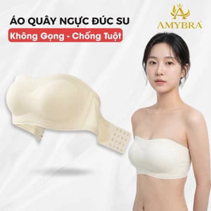 Áo Ngực Nữ Không Dây Gom Quả Tự Nhiên, Áo Quây Ngực Đúc Su Chống Tuột AMYBRA AG86