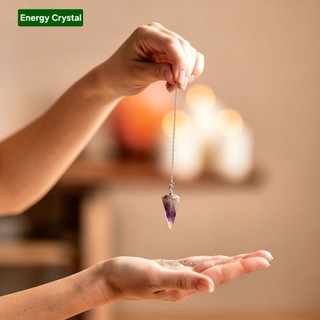 Con Lắc Cảm Xạ Đá Thạch Anh Energy Crystal