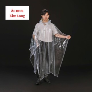 ÁO MƯA CÁNH DƠI TRONG SUỐT DÀNH CHO NAM VÀ NỮ CÓ KHẨU TRANG