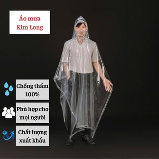 ÁO MƯA CÁNH DƠI TRONG SUỐT DÀNH CHO NAM VÀ NỮ CÓ KHẨU TRANG