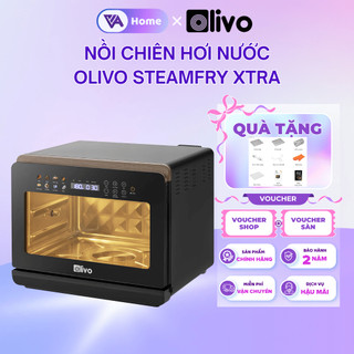 [OLIVO] Nồi Chiên Hơi Nước OLIVO SteamFry Xtra 20L Cao Cấp, Hấp Nano Steam Chiên Eco Fry 2, Bh 2 năm