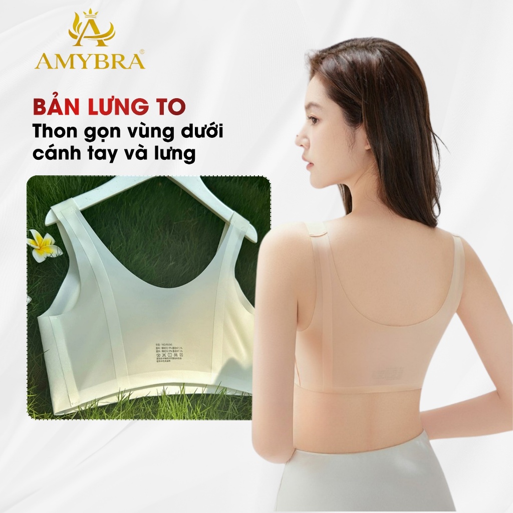 [Combo Tiết Kiệm] Combo Áo Ngực Nữ Gom Quả Ngăn Chảy Xệ, Set Áo Lót Không Gọng Tàng Hình AMYBRA A606