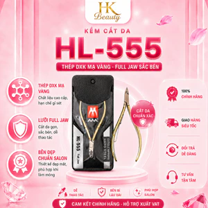 Kềm Cắt Da AAA HL555-Kềm thép DXK mạ vàng - 1 Chống