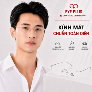 Gọng Kính Khoan Chữ Nhật  23067 Eye Plus Gọng Titanium Mảnh Nhẹ Kiểu Dáng Thời Trang Sang Trọng