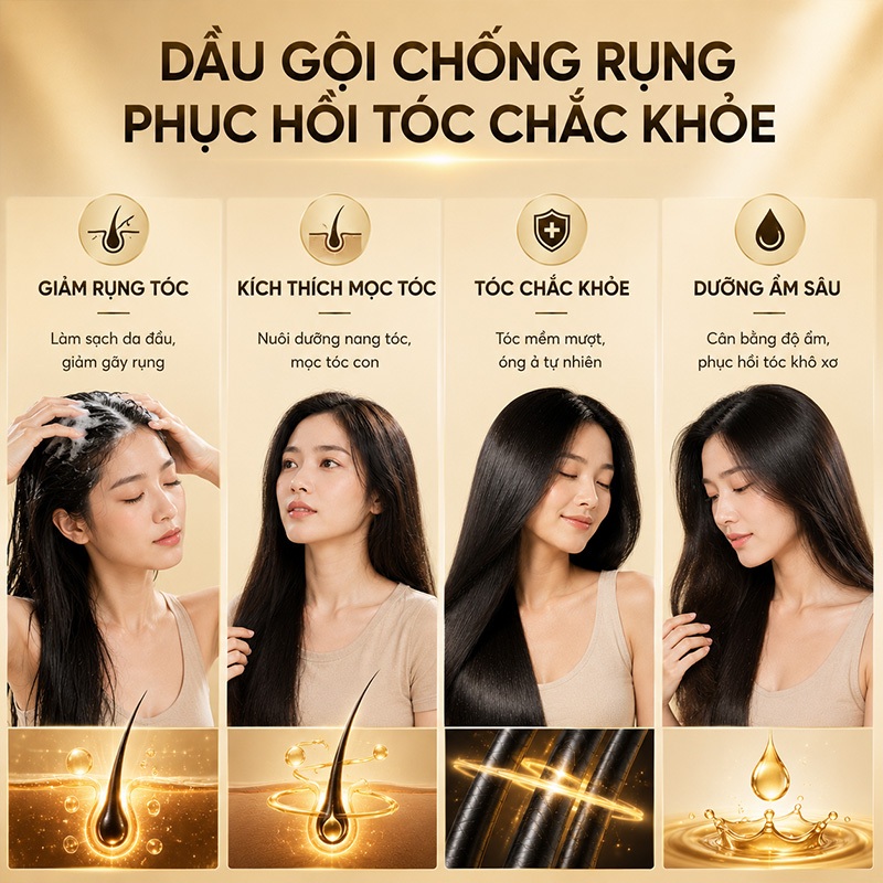 Dầu gội chống rụng tóc MALGOOLE, dầu gội chống rụng tóc, giảm rụng tóc và rụng tóc, kiểm soát dầu và chống gàu 400ml