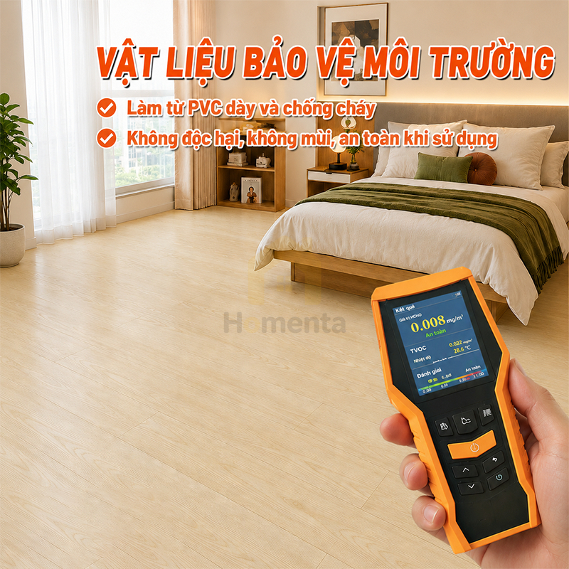 SÀN NHỰA GIẢ GỖ,Sàn gỗ vinyl giả vân gỗ,Combo 36 miếng 5m²- Sàn nhựa sẵn keo dán có kích thước