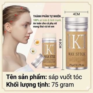 Sáp vuốt tóc nam, nữ, trẻ em dạng thỏi 75g - Giữ nếp tóc con tự nhiên, tạo kiểu tóc