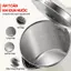 Ấm đun siêu tốc Inox 304 1.8L 1500W, Bình siêu tốc 2 lớp cách nhiệt chống bỏng cao cấp LUHANLIFE