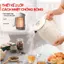 Ấm đun siêu tốc Inox 304 1.8L 1500W, Bình siêu tốc 2 lớp cách nhiệt chống bỏng cao cấp LUHANLIFE