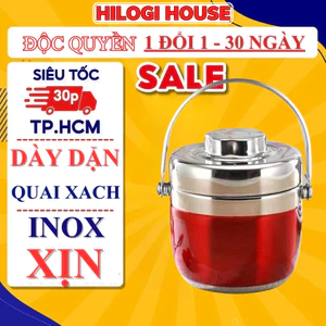 Hộp đựng cơm 1500ml, cặp lồng đựng cơm inox 2 tầng, hộp đựng cơm văn phòng cao cấp