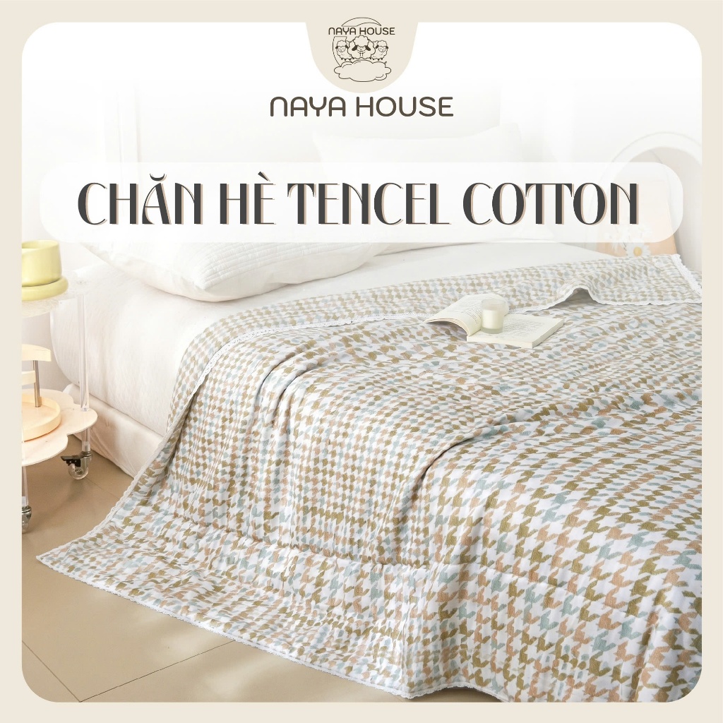 Chăn hè Naya House chất liệu Tencel kết hợp Cotton mềm mại, thoáng mát họa tiết đa dạng CH12