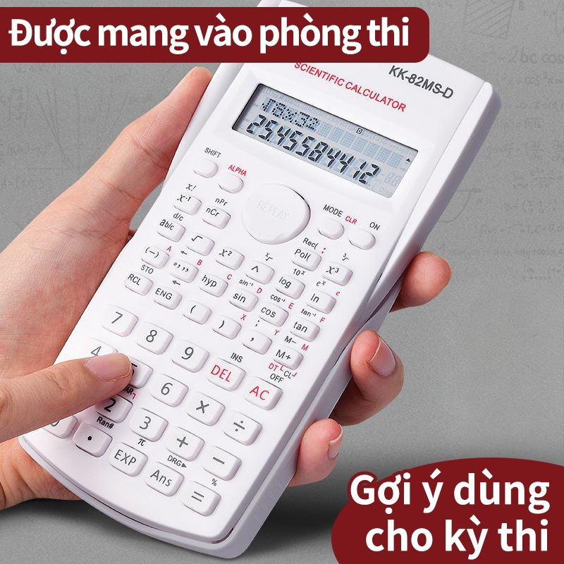 Máy tính bỏ túi 240 chức năng DeXin nhỏ gọn tính toán chính xác tiện dụng dành cho học sinh