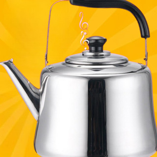 Ấm inox đun nước 5L HiLOGI KITCHEN, ấm nấu được bếp từ, quai xách chắc chắn bọc nhựa chống nóng cao cấp